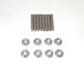 DUAL Carb Stud Kit - Stainless Steel Dual Carburetor Stud and Nuts CARB STUDS